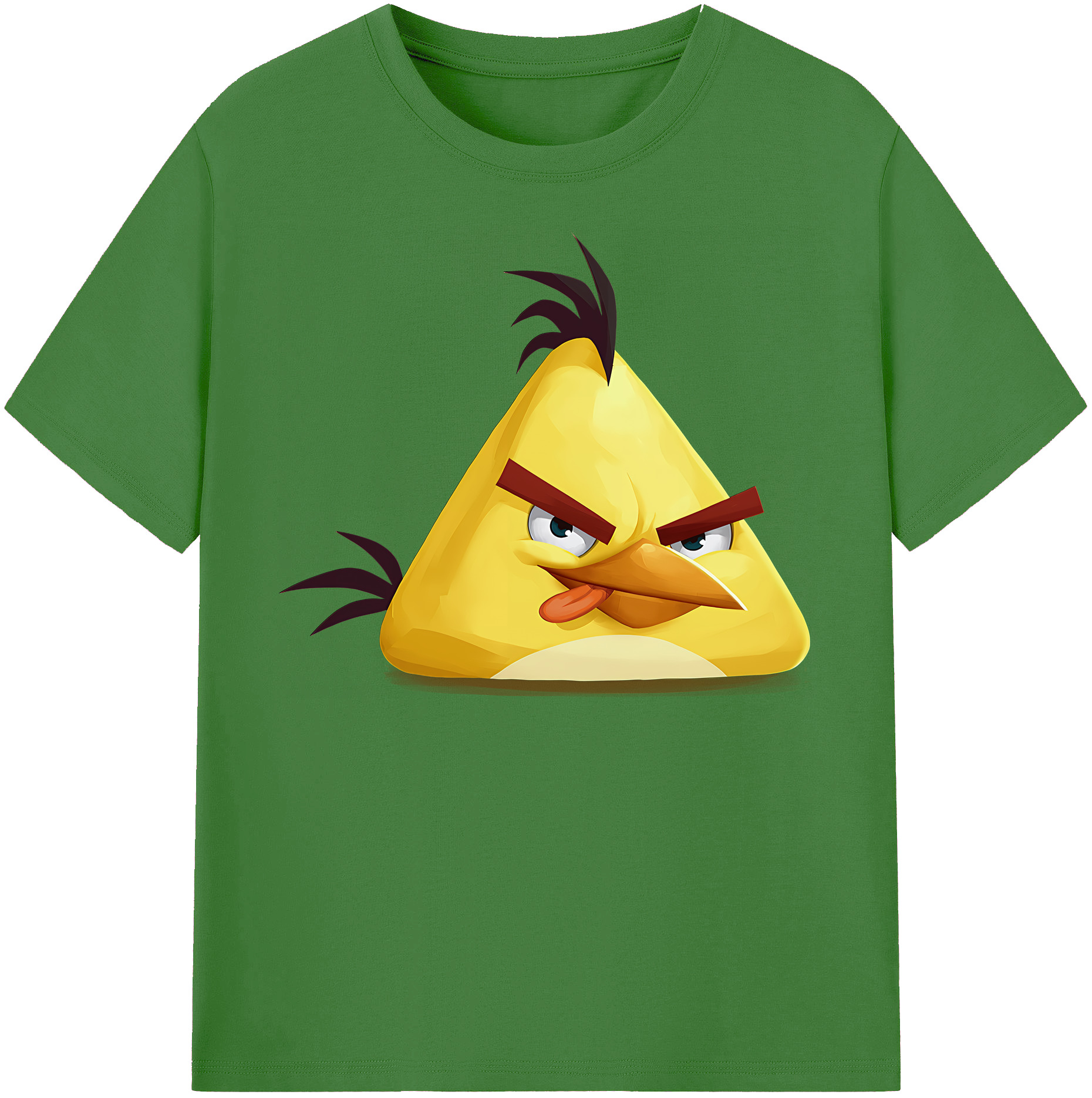（画像用） Angry Birds アングリーバード レディースカジュアルプリントTシャツ（綿100％）